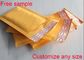 유효한 노란 Kraft 종이 우송 봉투 자동 접착 물개 로고 인쇄